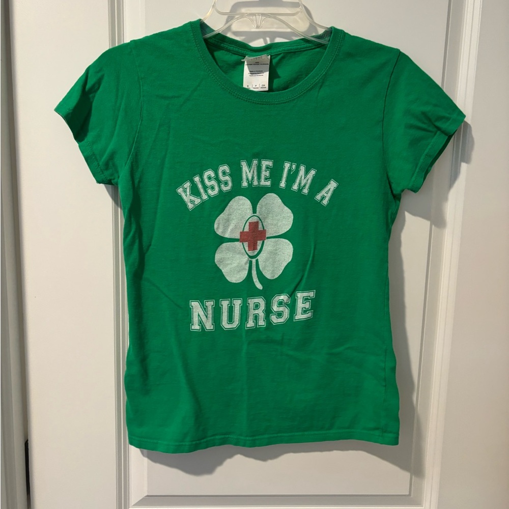 Green Nurse St. Patrick’s Themed T-Shirt
